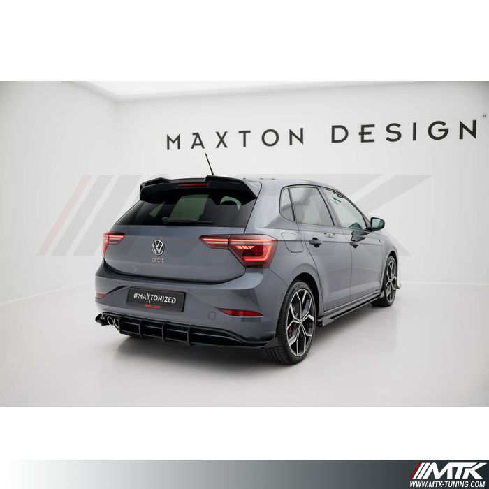 Diffuseur Maxton Street Pro + Flaps Volkswagen Polo AW GTI  Phase 2 2021>